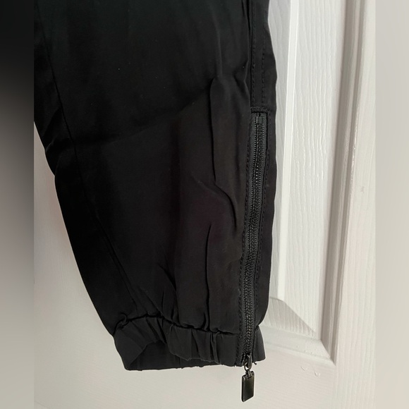 Designer WORTH black zipper jogger pants M - Picture 3 of 6
